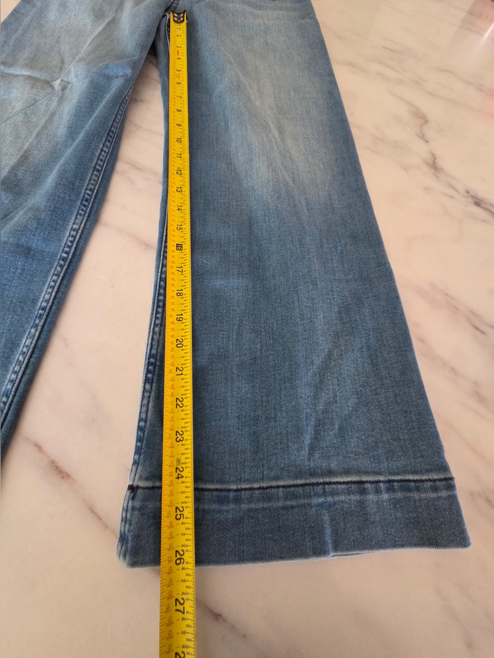 Maeve Colette Crop High Rise Wide Leg Anthropologie Denim Jeans Medium Wash - Picture 9 of 11